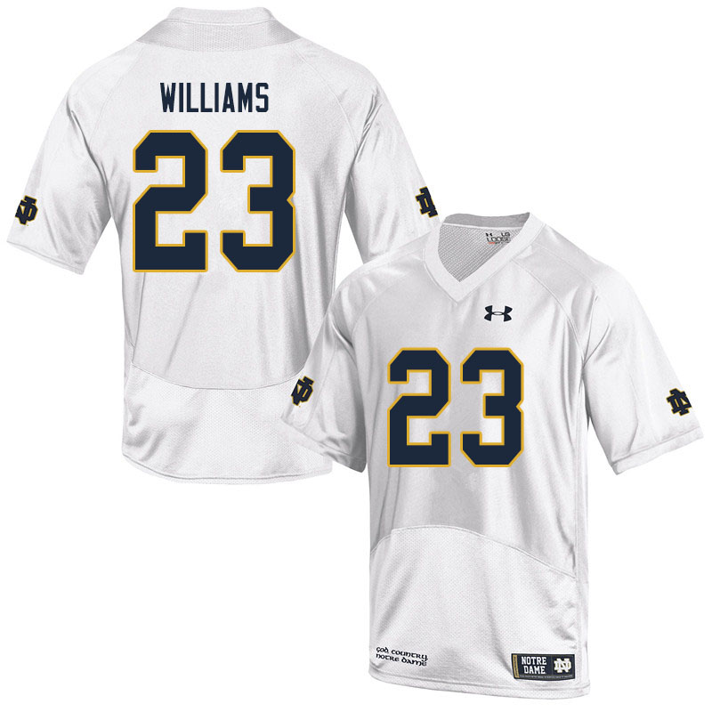 Men #23 Kyren Williams Notre Dame Fighting Irish College Football Jerseys Sale-White